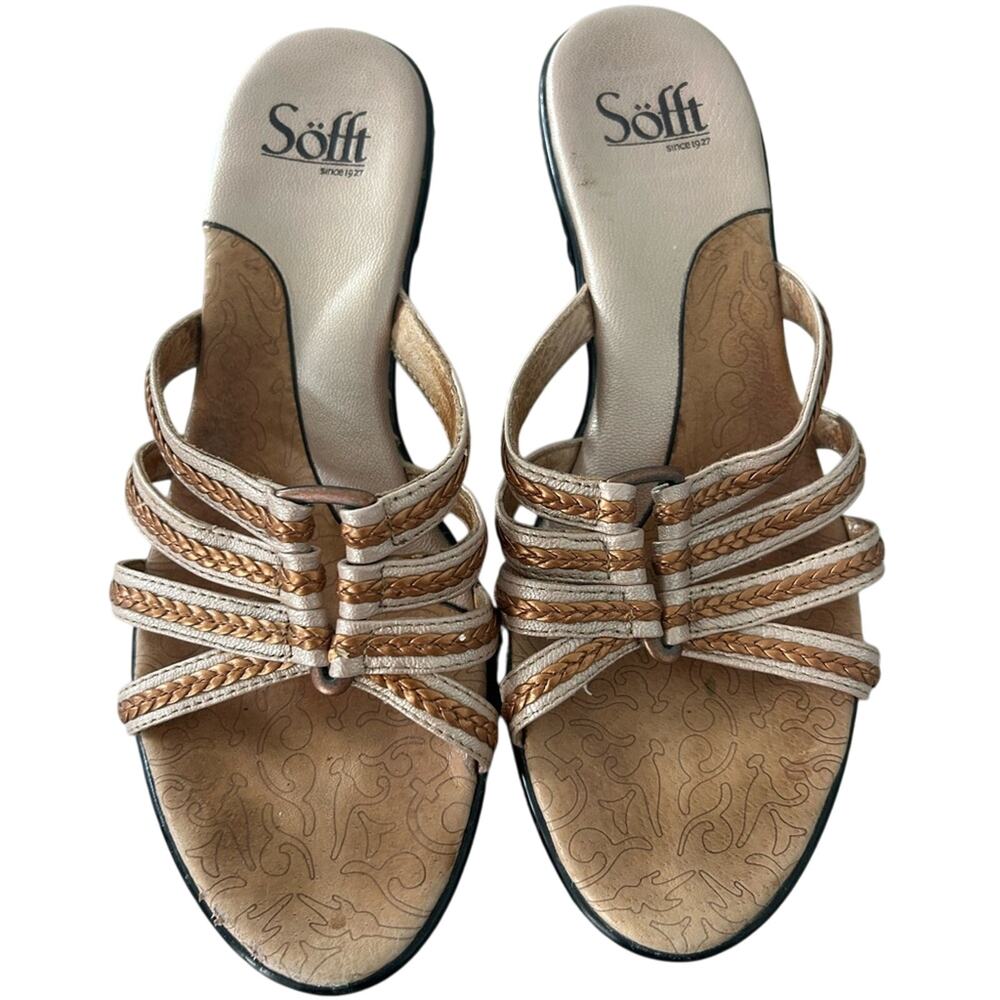 Sofft Women's Strappy Tan Heeled Sandals
